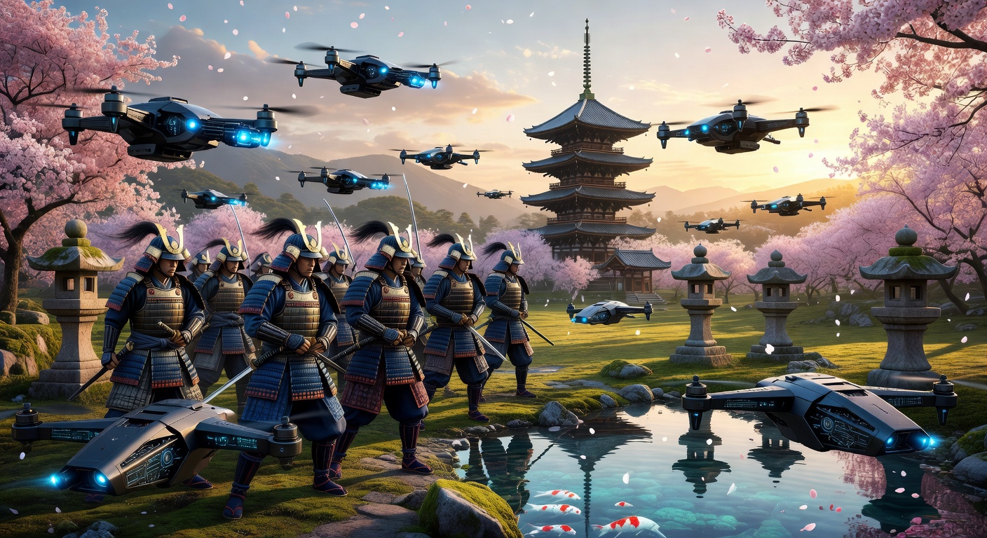 侍vsドローン